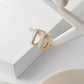 Golden Square Earrings